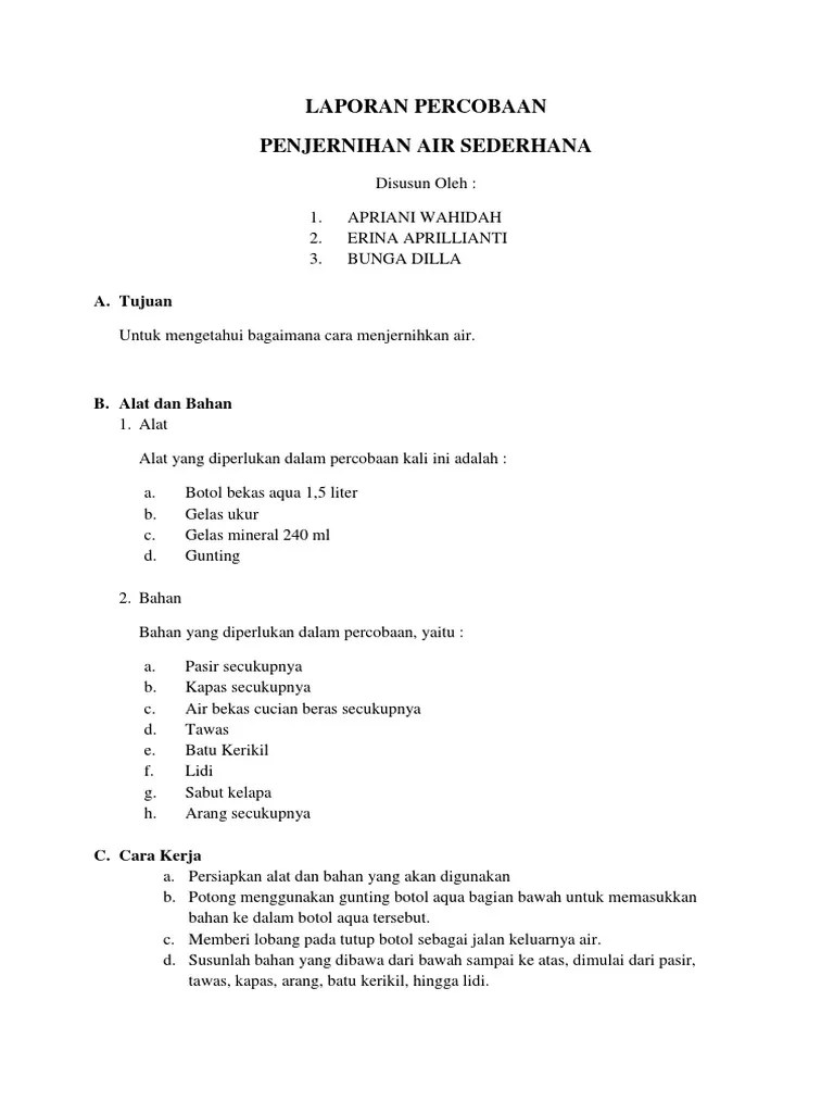 Laporan Percobaan | PDF