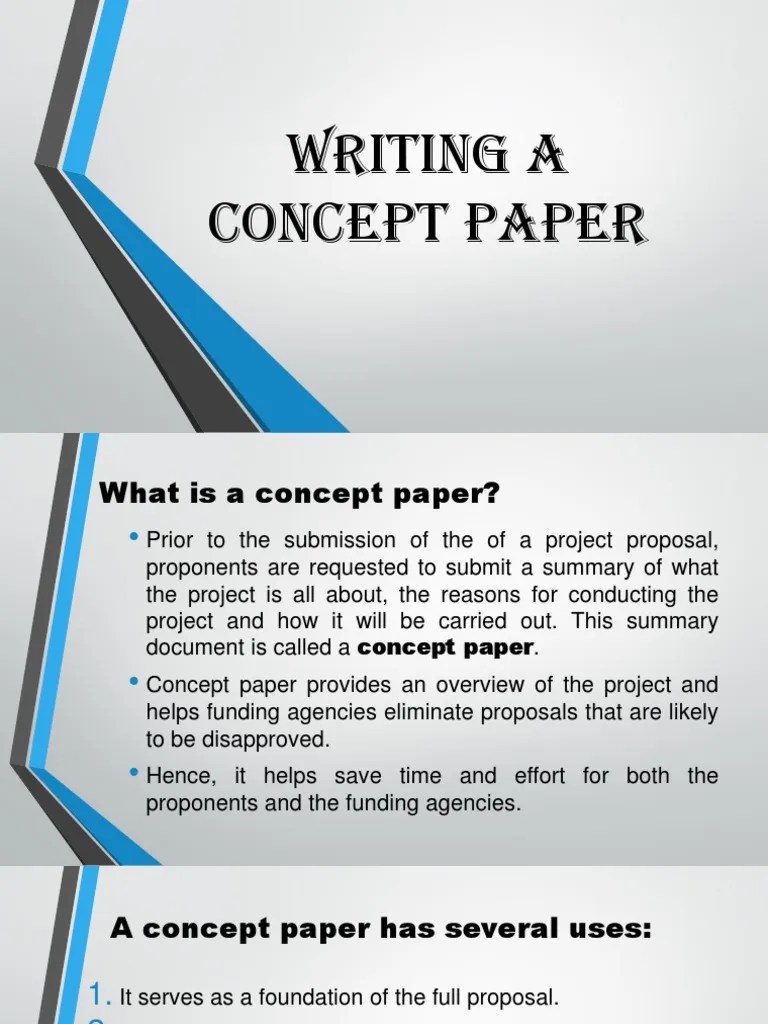 Writing A Concept Paper PDF Definition Justice