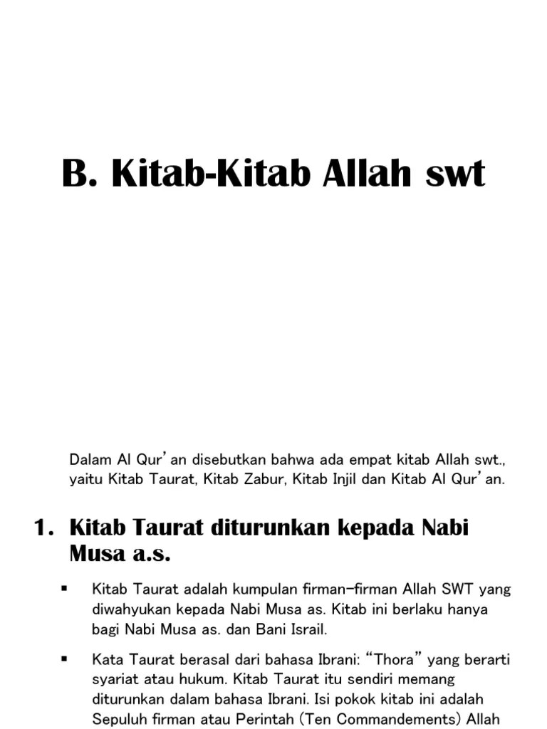 Kitab Zabur Taurat | PDF