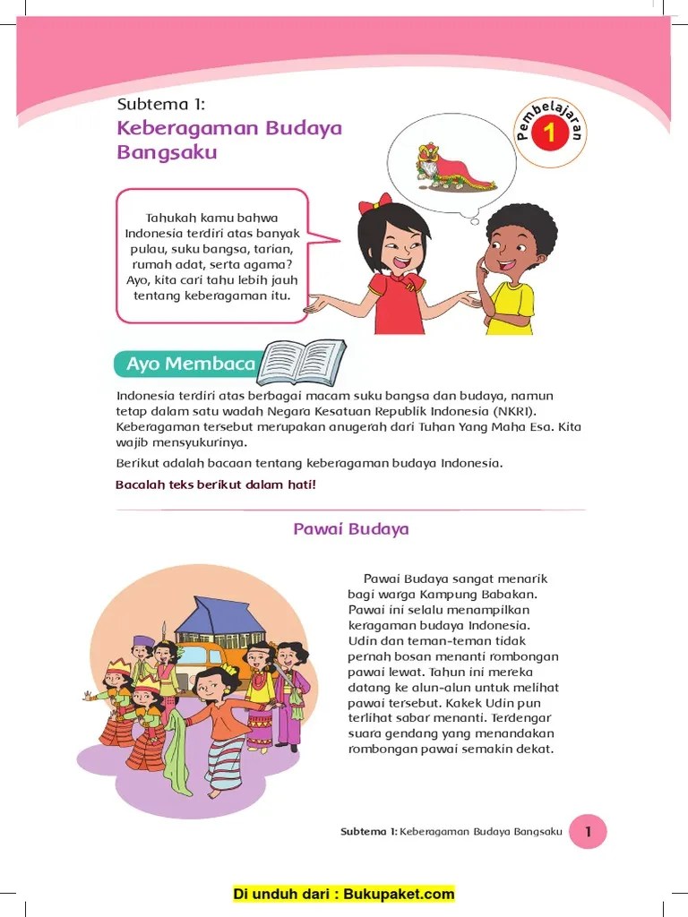 Carilah Sebuah Teks Tentang Keragaman Budaya Di Indonesia Terkait Teks