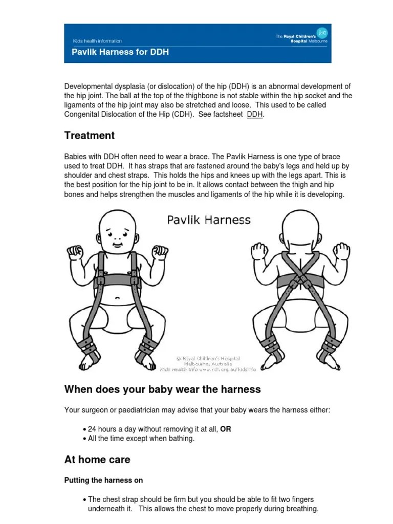 Treatment Pavlik Harness for DDH