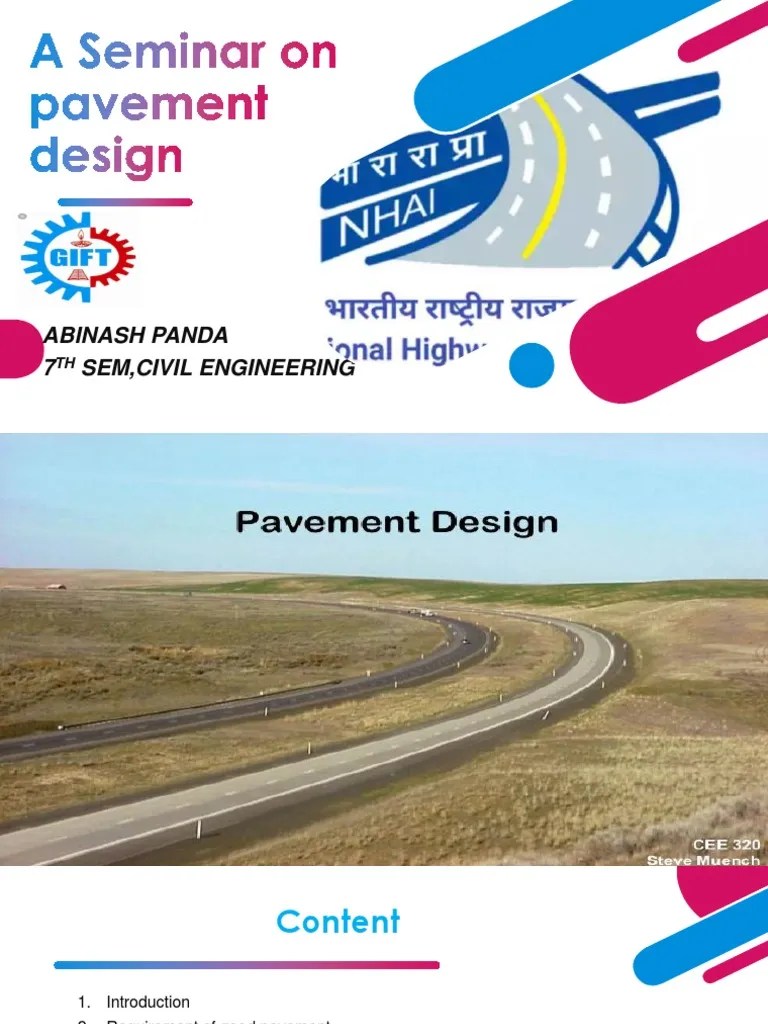 Pavement Design PPT Road Surface Road