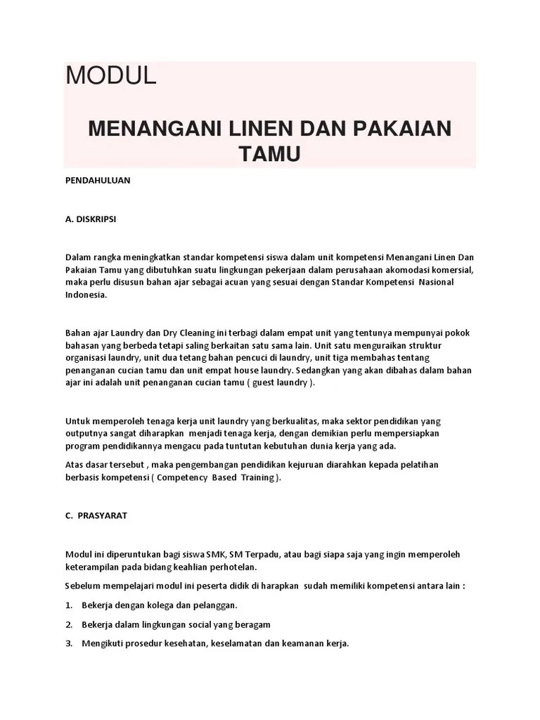Apa Yang Dimaksud Dengan Guest Laundry Dan Valet Service