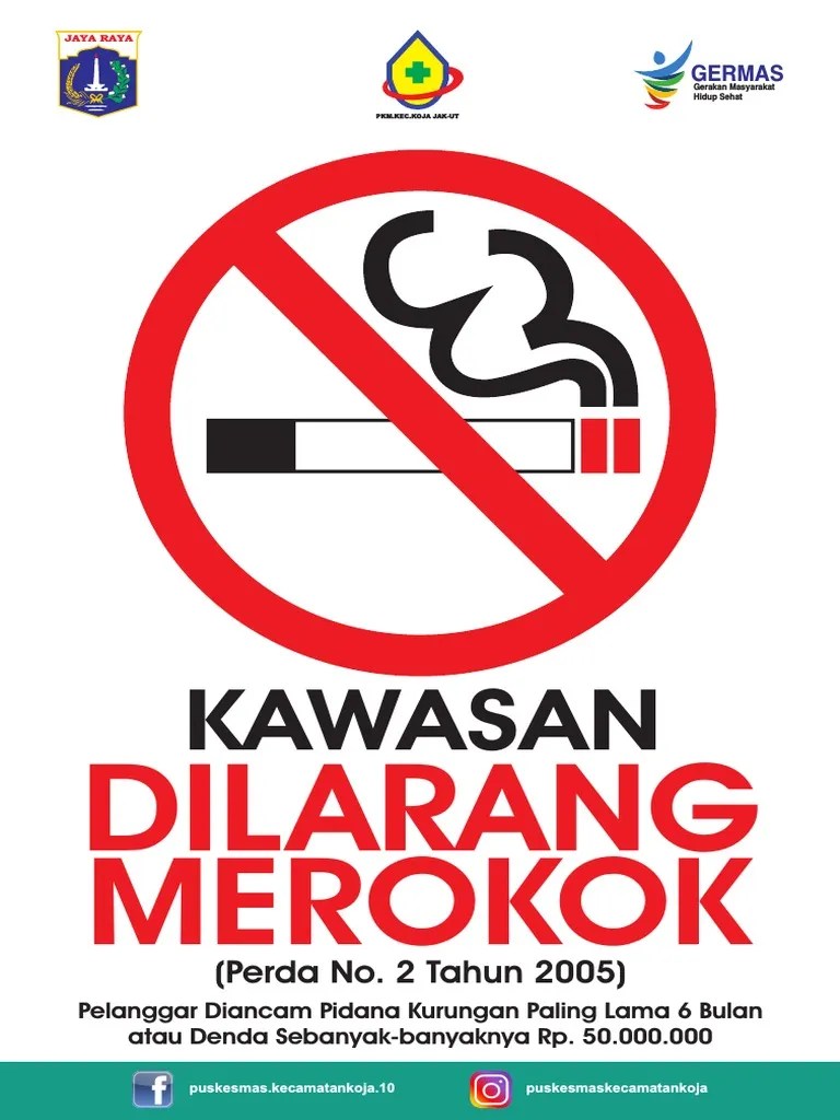 Poster Kawasan Dilarang Merokok