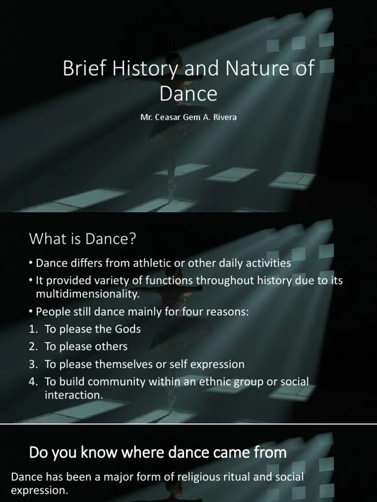 Nature of Dance PDF Dances Cardiovascular Diseases