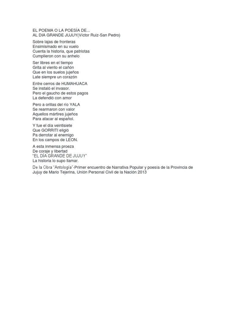 POESÍA Dia Grande de Jujuy PDF