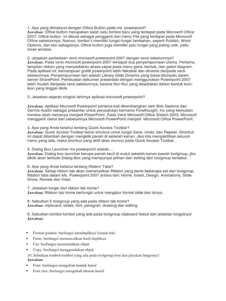 Soal Power Point | PDF