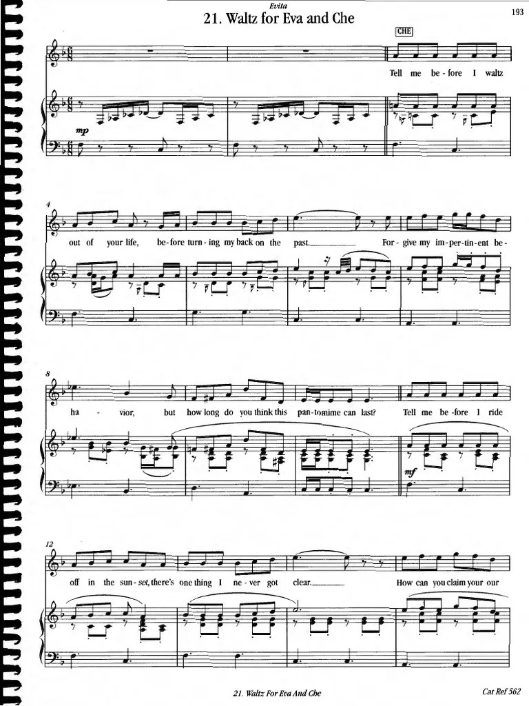 Waltz For Che and Eva PDF