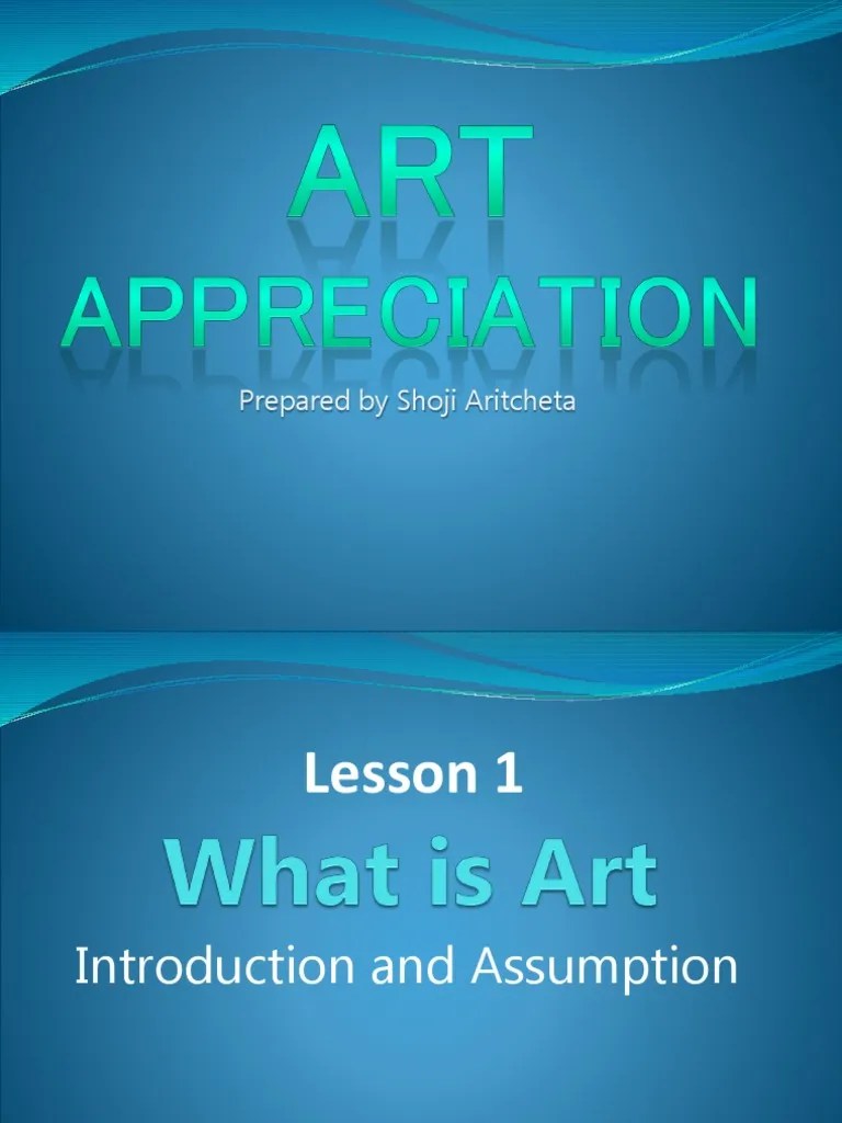 Art Appreciation Aristotle Imagination