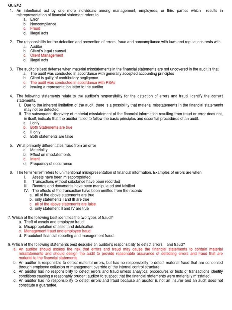 AUDIT HERORY QUIZ2AnswerKey.pdf Audit Business