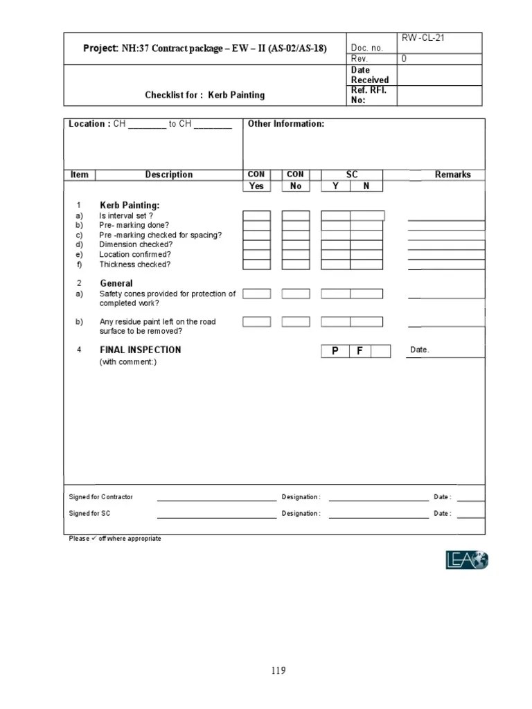 CL 21 Kerb Painting PDF