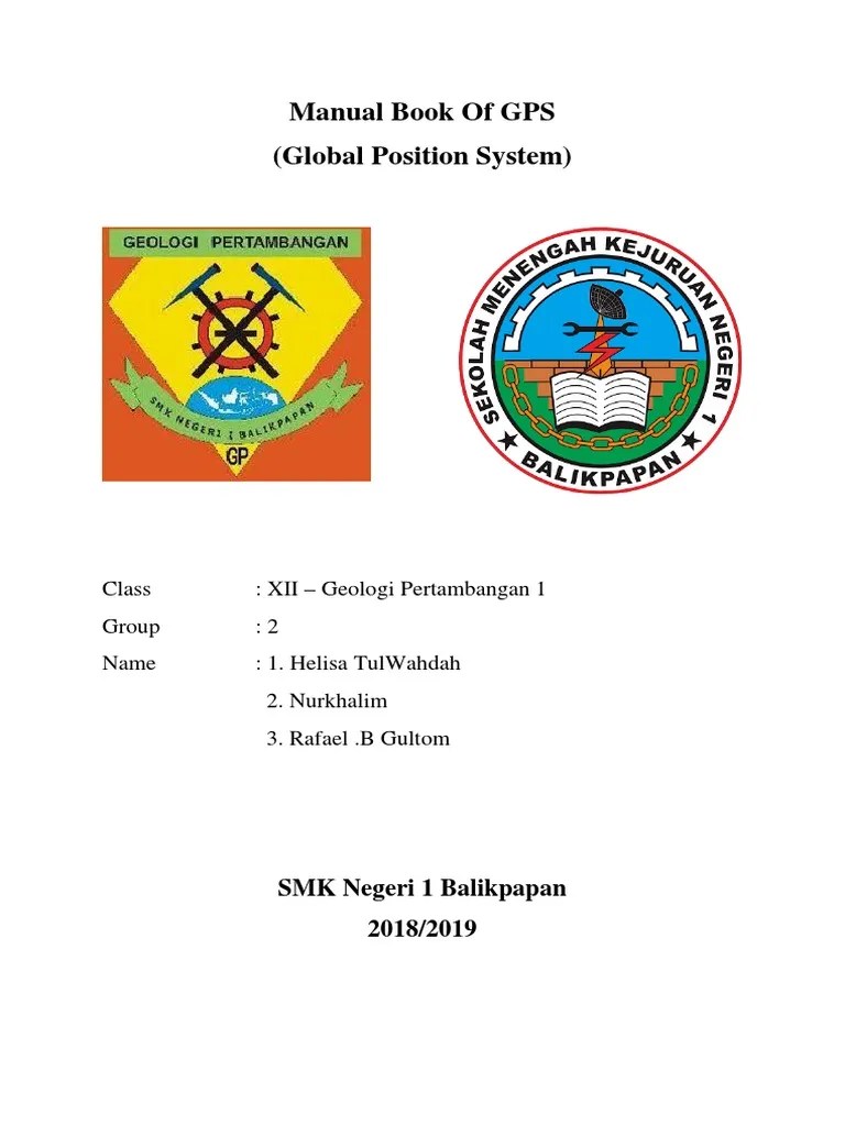 Manual Book of GPS (Global Position System) SMK Negeri 1 Balikpapan