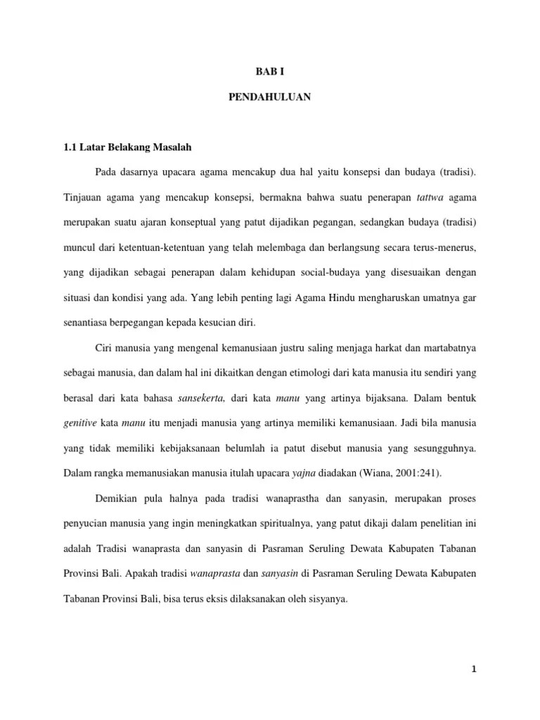 BAB I Sampai Selesai Penelitian s2 | PDF