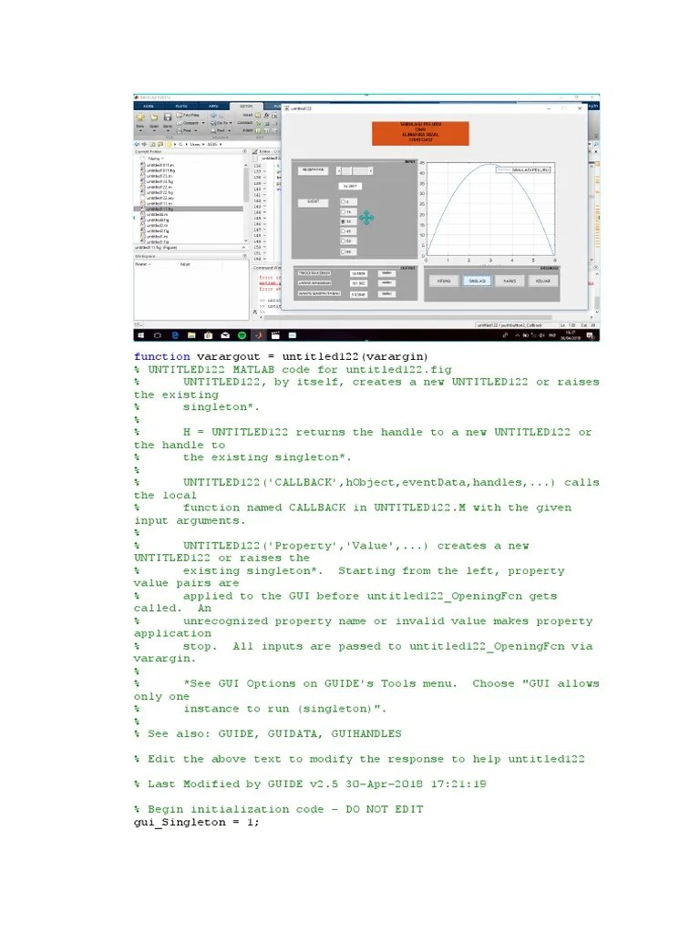 Function Varargout PDF Matlab Object Science)