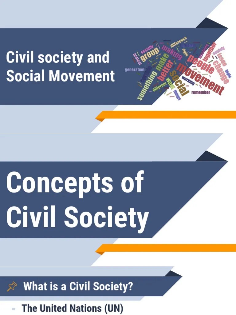 Civil society and Social Movement Non Governmental Organization