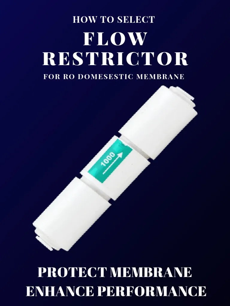 Flow Restrictor Selection PDF Membrane Litre