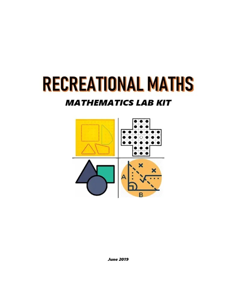 Mathematics Lab Kit June 2019 Area Probability