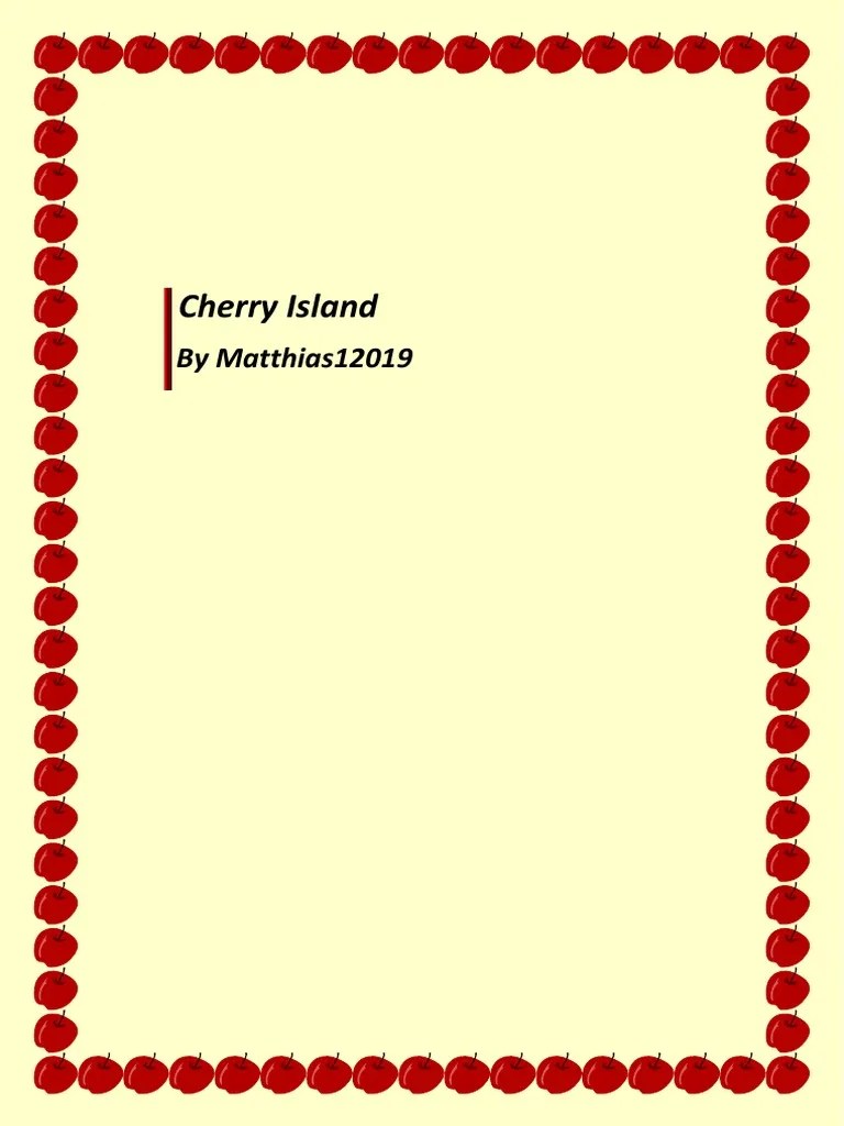Cherry Island PDF PDF Nature