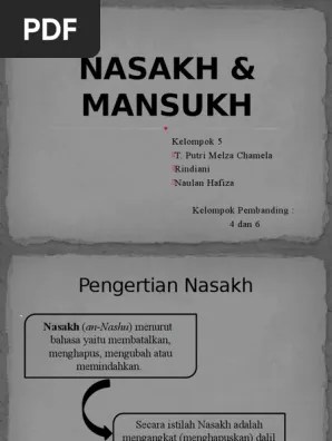 Nasakh &amp; Mansukh | PDF