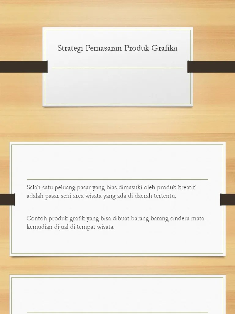 Strategi Pemasaran Produk Grafika | PDF