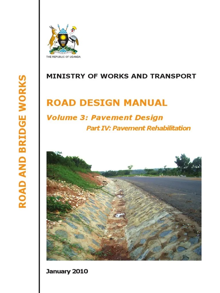 Roads Design Manual PDF Road Surface Road