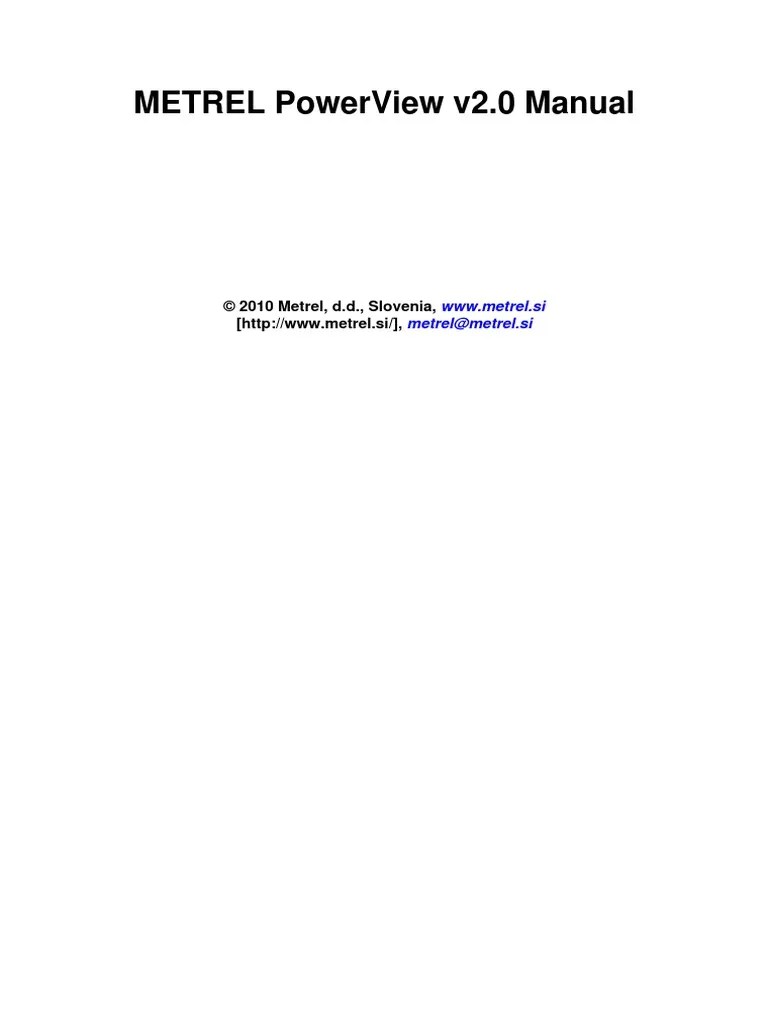 Manual PowerView 2.0 Ang PDF Tab (Gui) License