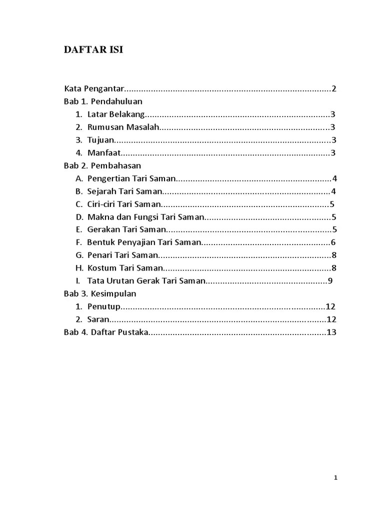 Contoh Makalah Tari Saman – Dikdasmen