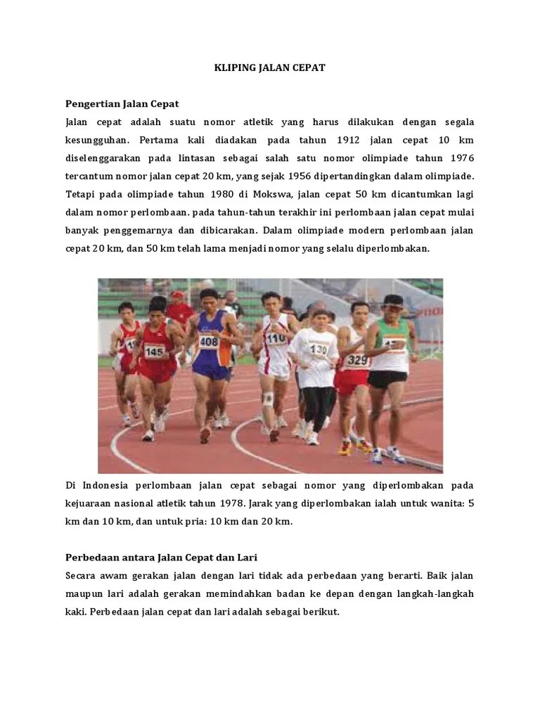 17 Makalah Atletik Jalan Cepat