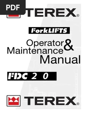 Manual Terex Fdc 200 Seat Belt Safety