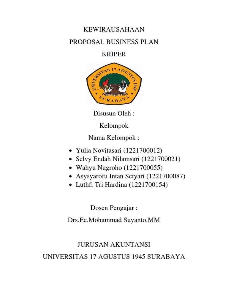 Proposal Kripik Tempe Edit | PDF