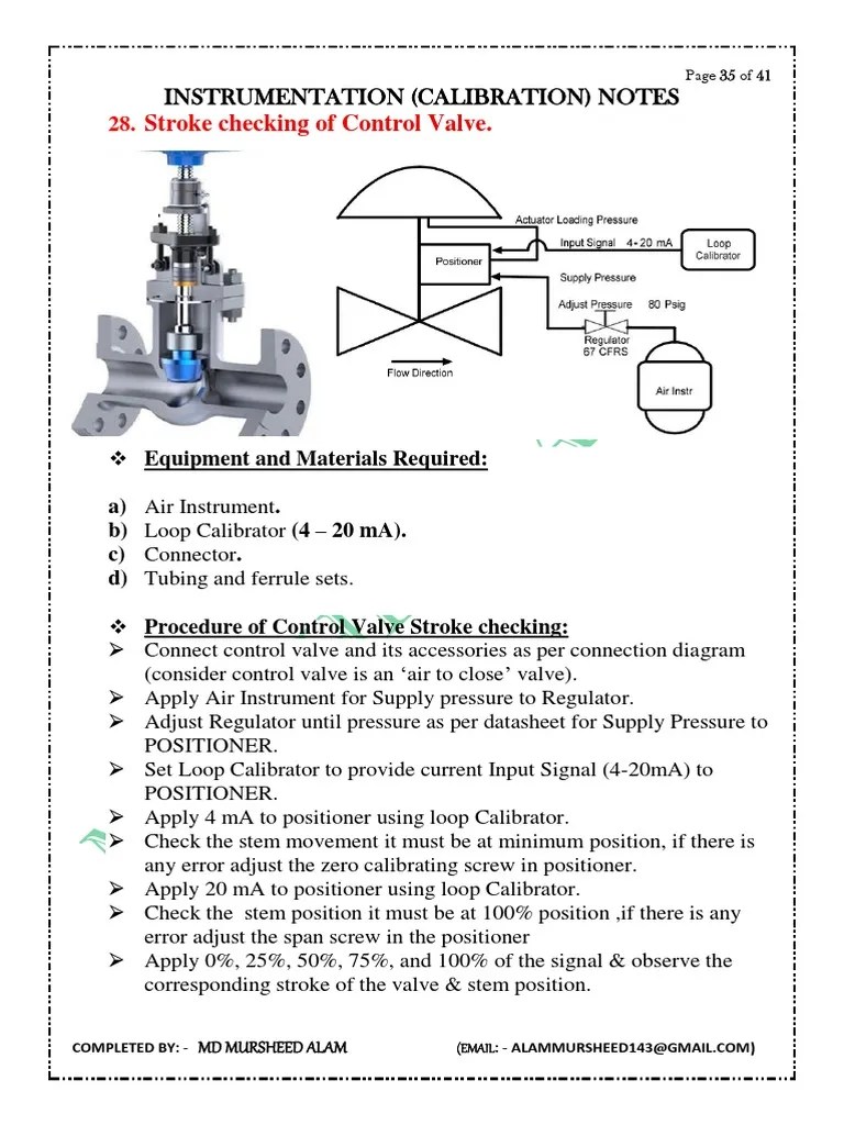 CALIBRATION (Control Valve) PDF PDF Calibration Electronics