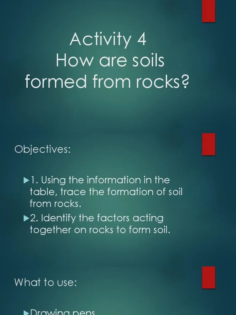 Activity 4 Soil Formation PDF