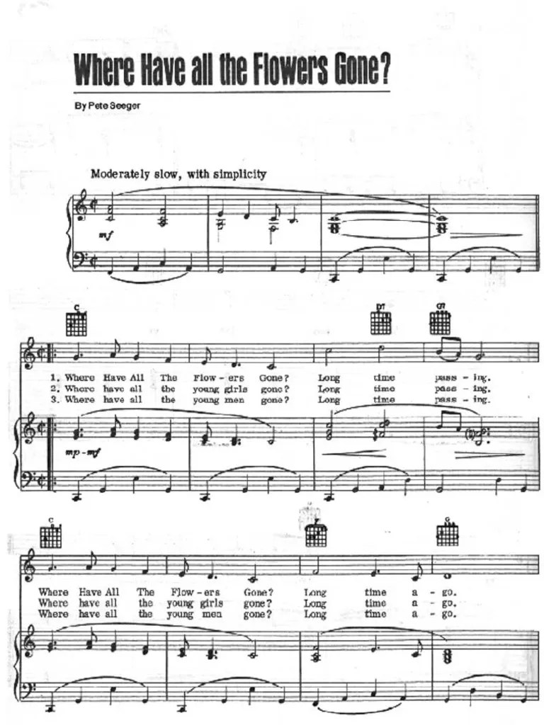 Where Have All The Flowers Gone Pete Seeger PDF