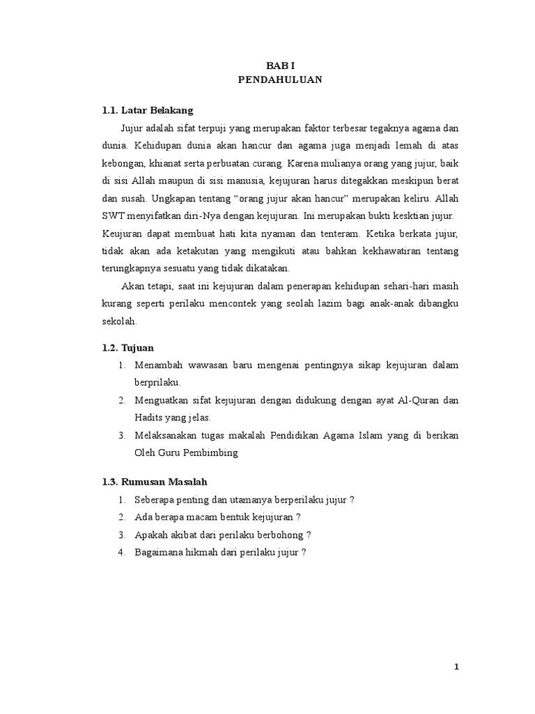 Check spelling or type a new query. Makalah Berani Hidup Jujur