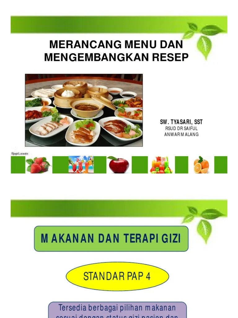 Kiat Merancang Menu Pilihan - SW Tyasari | PDF