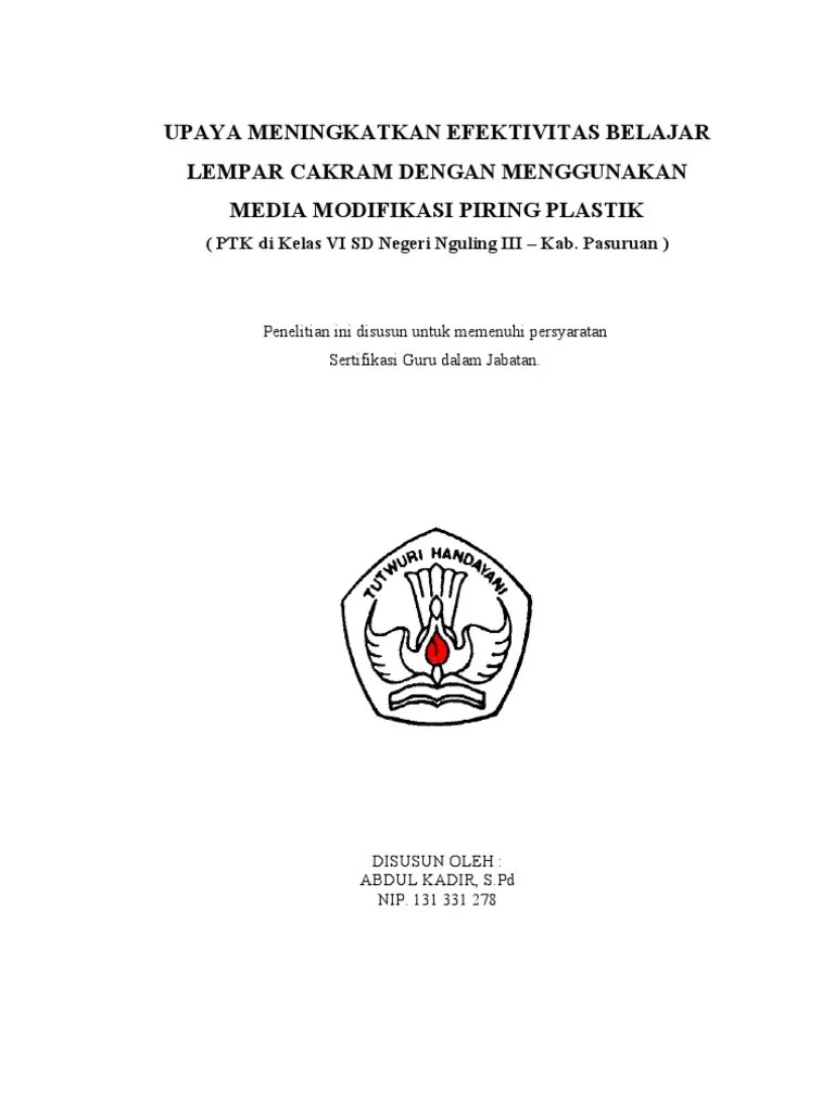 PTK Penjaskes Kelas Vi SD PDF