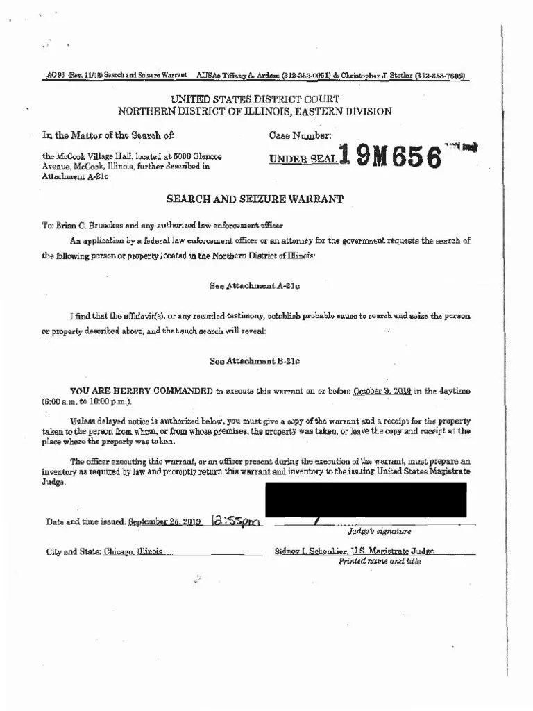 Search and Seizure Warrant Search And Seizure Computer File Free