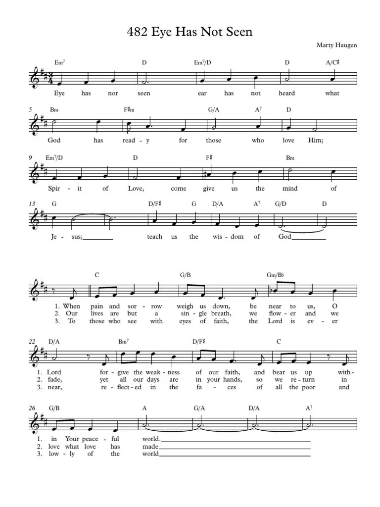 Eye Has Not Seen PDF