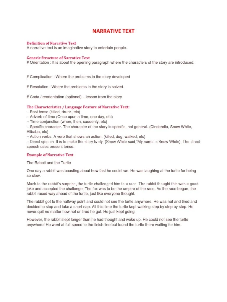 Narrative Text | PDF | Linguistic Typology | Linguistics