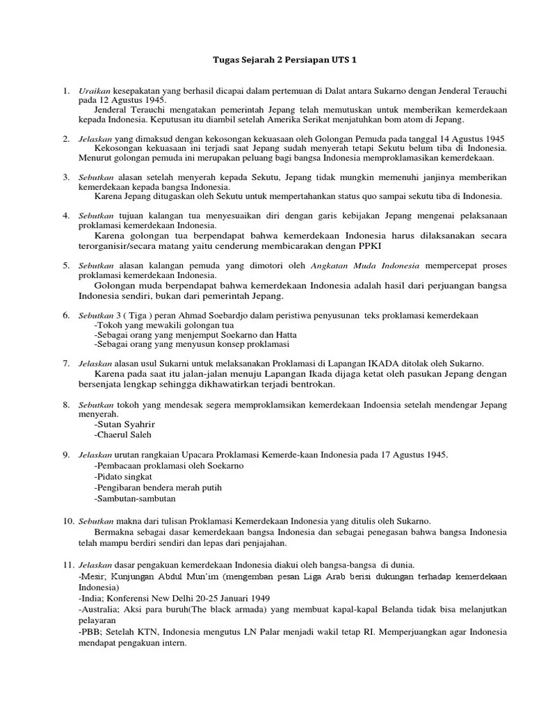 Sebutkan Makna Proklamasi Bagi Bangsa Indonesia - Coba Sebutkan