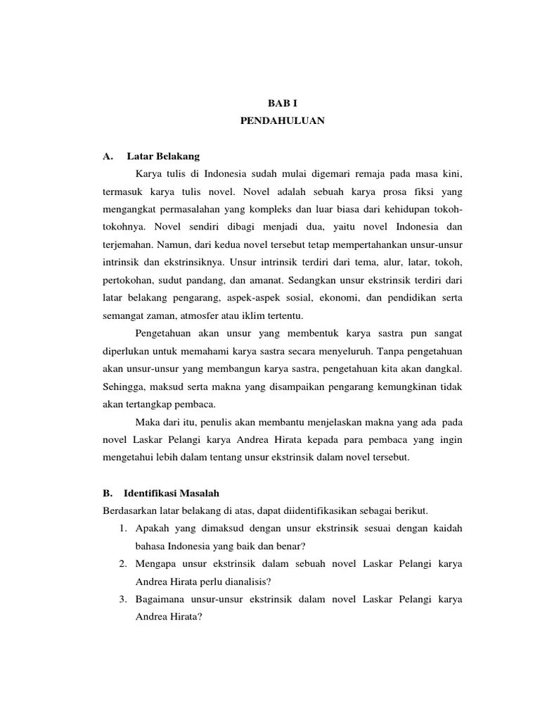 Unsur Intrinsik Dan Ekstrinsik Laskar Pelangi – Sekali