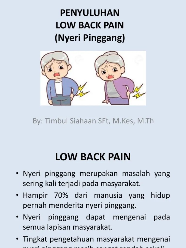 Penyuluhan Low Back Pain Gkpi | PDF
