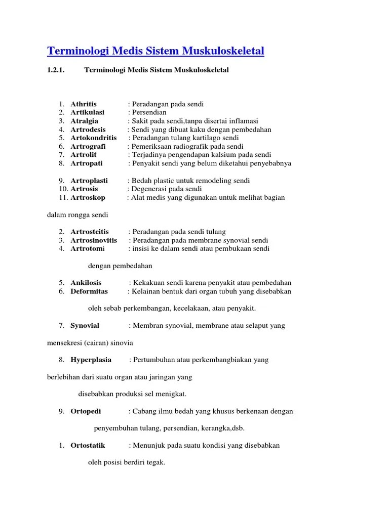 Terminologi Medis | PDF
