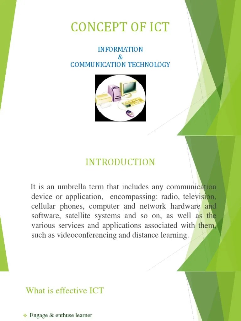 Concept of Ict Information & Communication Technology PDF