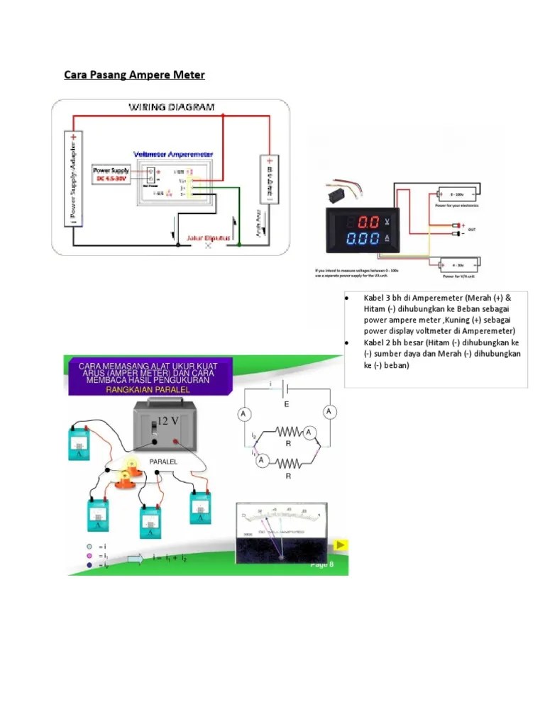Cara Pasang Ampere Meter | PDF
