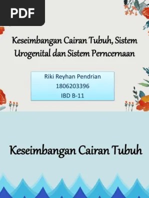 LTM - DK 3 - Riki Reyhan P - 1806203396 - IBD B-11 (Keseimbangan Cairan  Tubuh, Sistem Urogenital Dan Sistem) | PDF