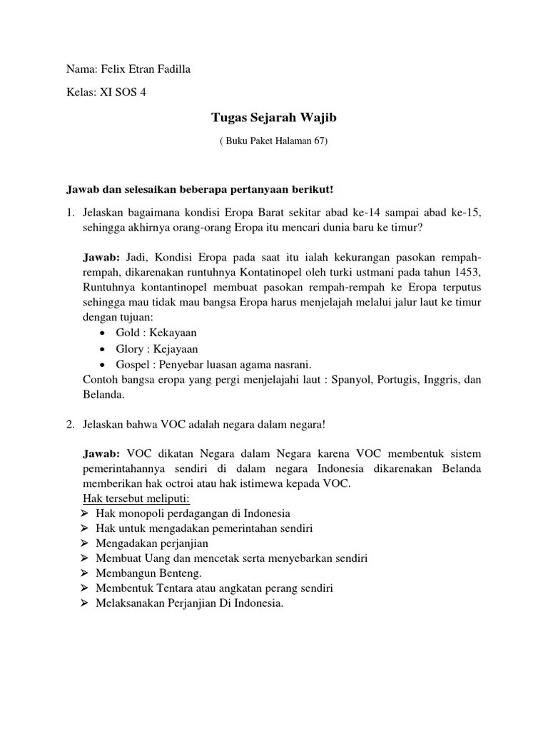 Sejarah Kelas Xii | PDF