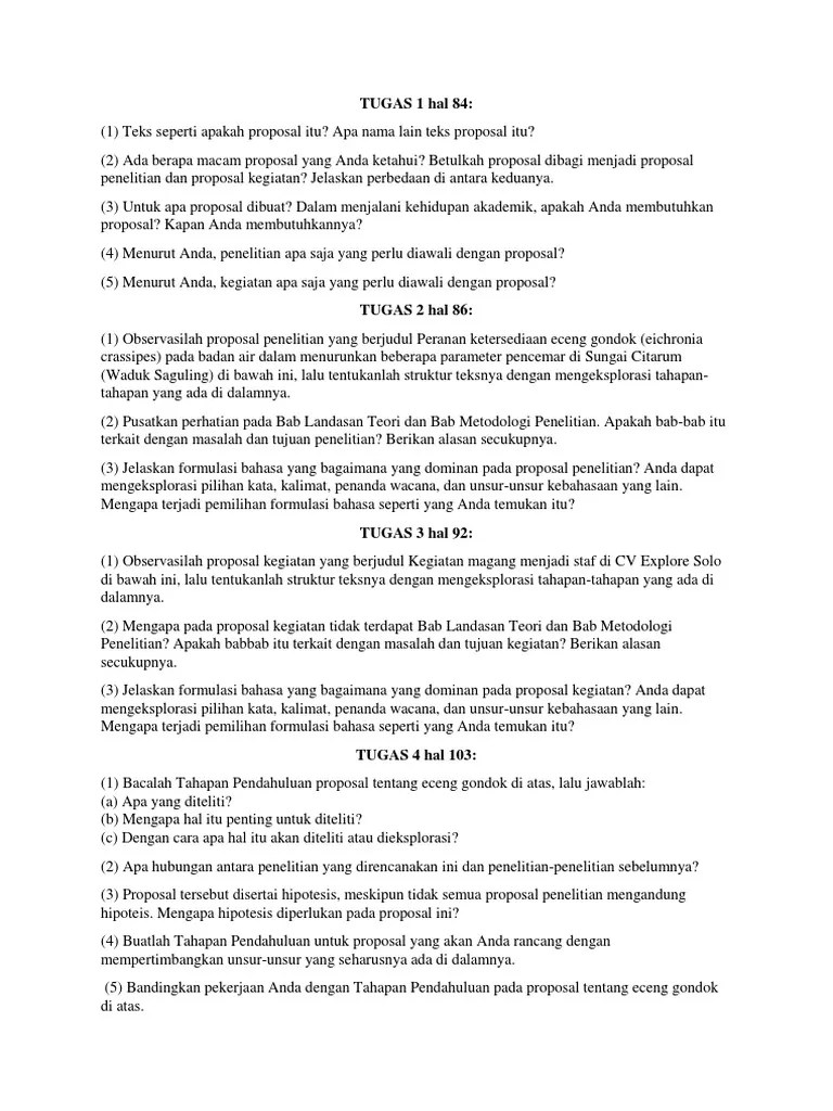 Soal Tugas Bindo Bab 3 | PDF