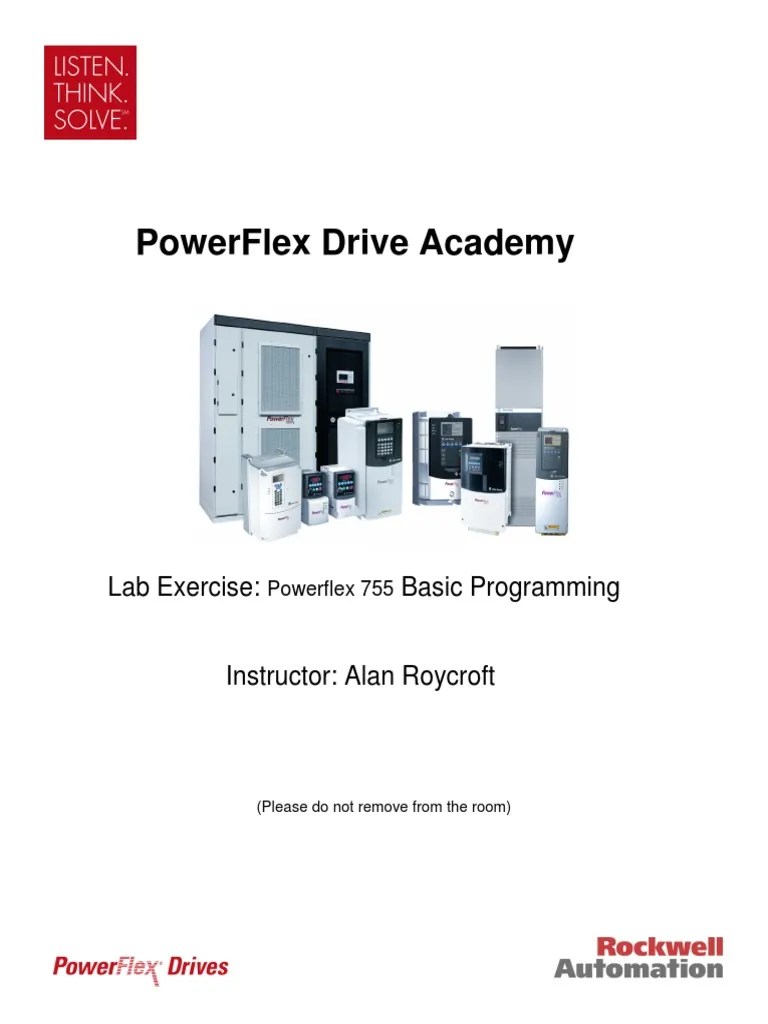 Powerflex 755 - Basic Drives Programming CCW | PDF | Electric Motor