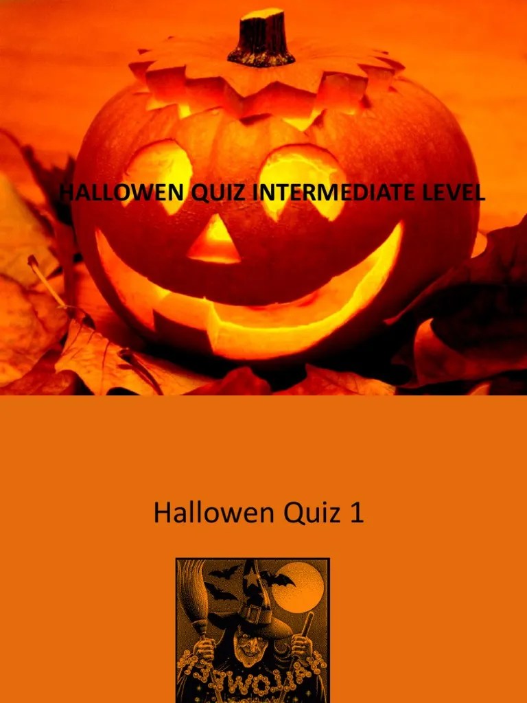 Halloween Quiz PDF Halloween Trick Or Treating